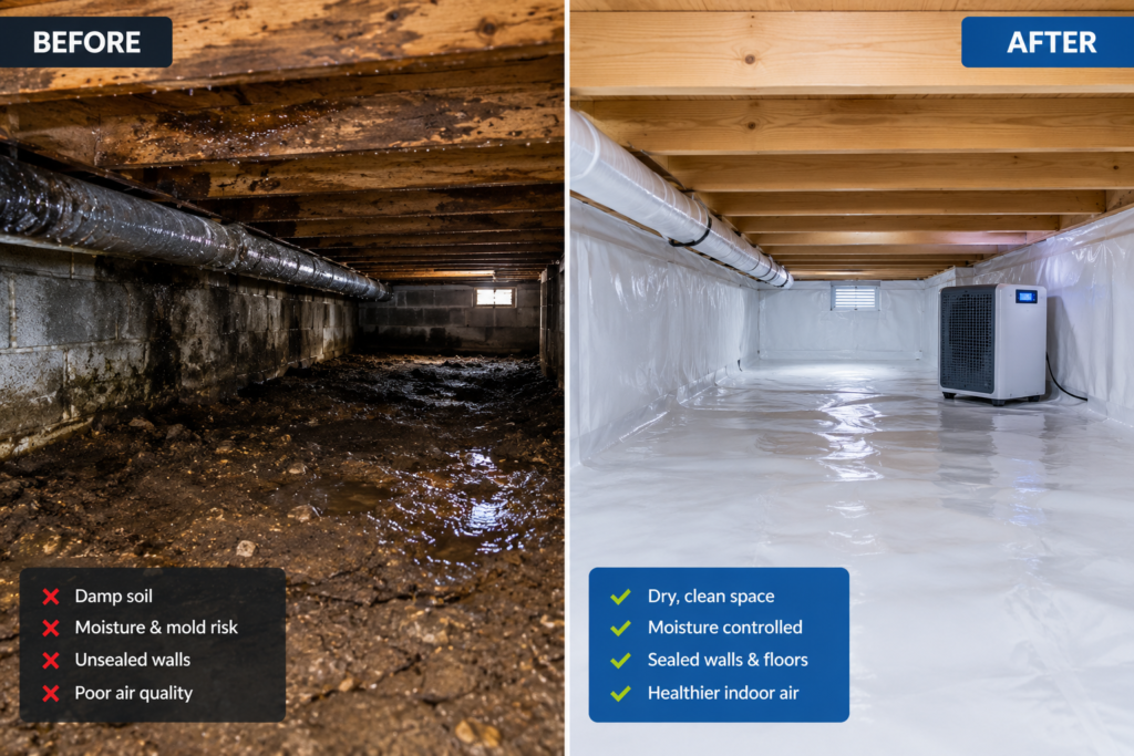 Crawl Space Waterproofing Cost in Columbia, SC: What to Expect ?